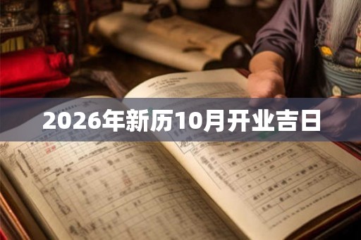 2026年新历10月开业吉日