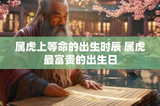 属虎上等命的出生时辰 属虎最富贵的出生日