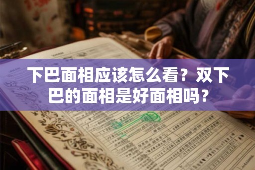下巴面相应该怎么看？双下巴的面相是好面相吗？