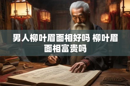 男人柳叶眉面相好吗 柳叶眉面相富贵吗