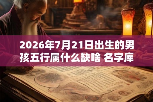 2026年7月21日出生的男孩五行属什么缺啥 名字库精选