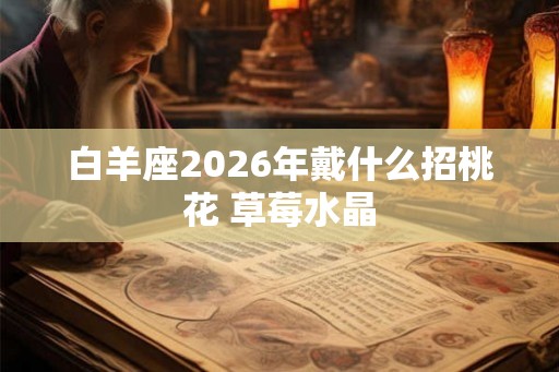 白羊座2026年戴什么招桃花 草莓水晶