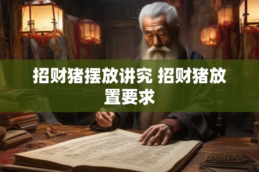 招财猪摆放讲究 招财猪放置要求