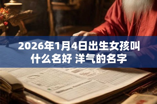 2026年1月4日出生女孩叫什么名好 洋气的名字 2026年1月4日出生女孩叫什么名好 洋气的名字
