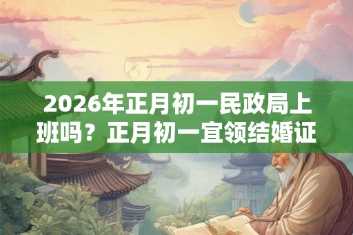 2026年正月初一民政局上班吗？正月初一宜领结婚证吗