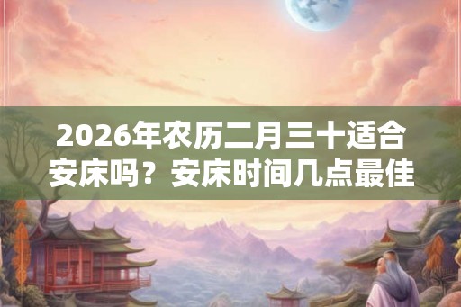 2026年农历二月三十适合安床吗？安床时间几点最佳？