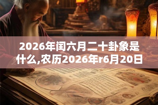 2026年闰六月二十卦象是什么,农历2026年r6月20日卦象