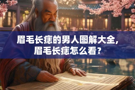眉毛长痣的男人图解大全,眉毛长痣怎么看？