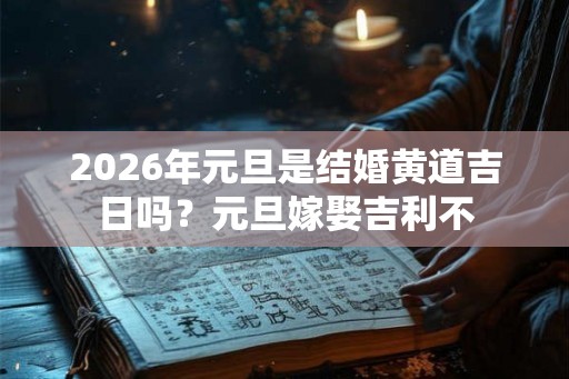 2026年元旦是结婚黄道吉日吗？元旦嫁娶吉利不