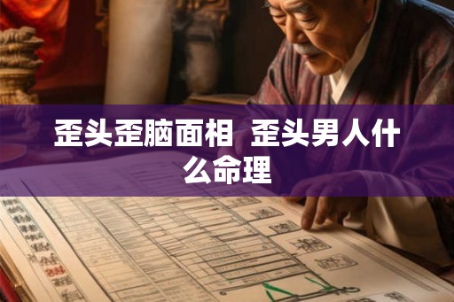歪头歪脑面相  歪头男人什么命理