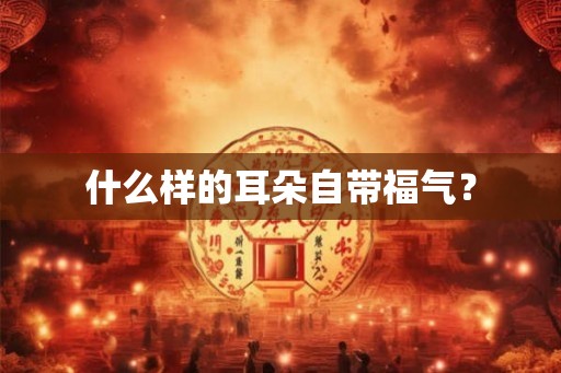 什么样的耳朵自带福气？