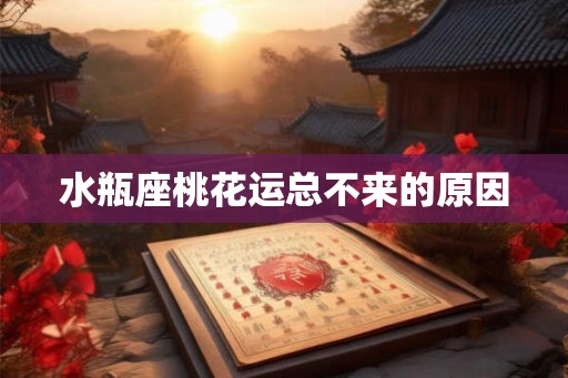 水瓶座桃花运总不来的原因