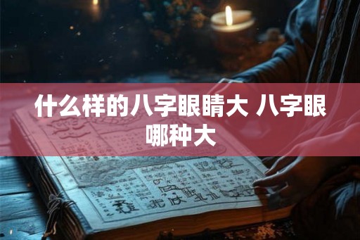 什么样的八字眼睛大 八字眼哪种大