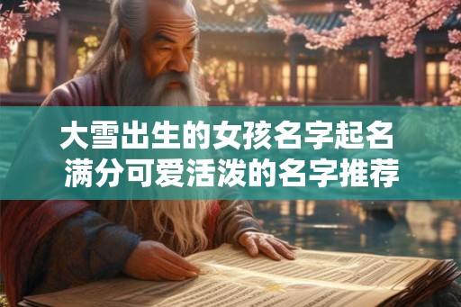 大雪出生的女孩名字起名 满分可爱活泼的名字推荐