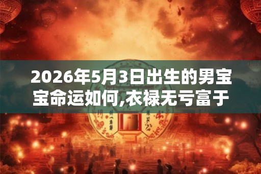2026年5月3日出生的男宝宝命运如何,衣禄无亏富于成功