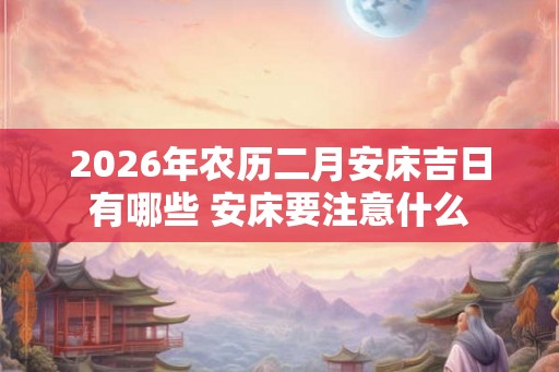 2026年农历二月安床吉日有哪些 安床要注意什么