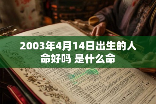 2003年4月14日出生的人命好吗 是什么命
