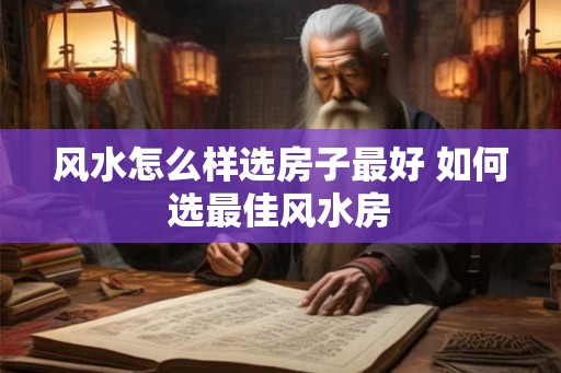 风水怎么样选房子最好 如何选最佳风水房