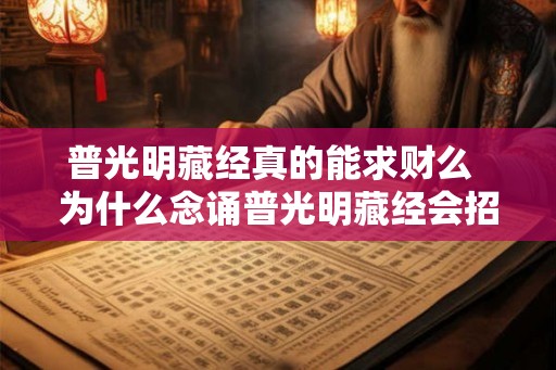 普光明藏经真的能求财么  为什么念诵普光明藏经会招财