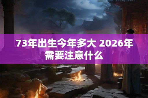 73年出生今年多大 2026年需要注意什么