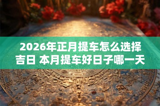 2026年正月提车怎么选择吉日 本月提车好日子哪一天