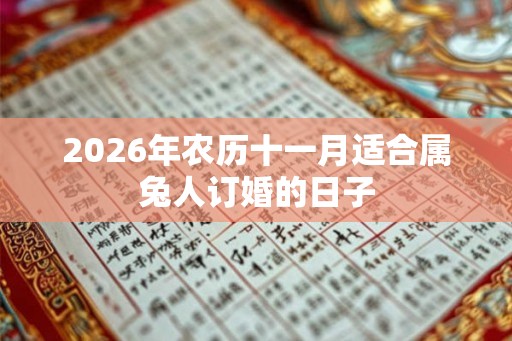 2026年农历十一月适合属兔人订婚的日子 2026年农历十一月适合属兔人订婚的日子