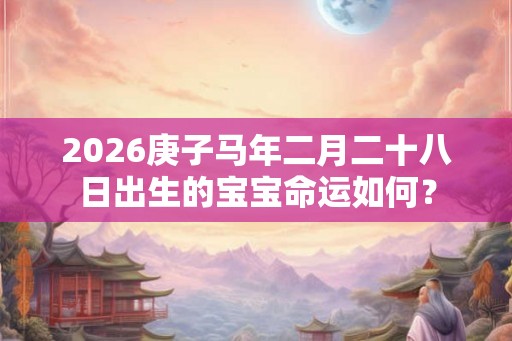 2026庚子马年二月二十八日出生的宝宝命运如何? 2026庚子马年二月二十八日出生的宝宝命运如何?