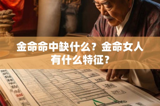 金命命中缺什么？金命女人有什么特征？