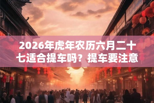 2026年虎年农历六月二十七适合提车吗？提车要注意什么？