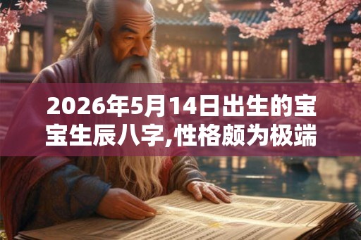 2026年5月14日出生的宝宝生辰八字,性格颇为极端