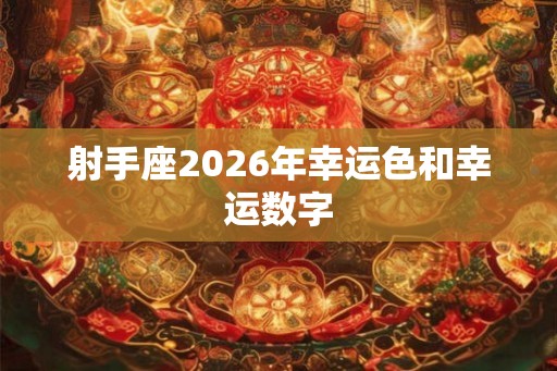 射手座2026年幸运色和幸运数字