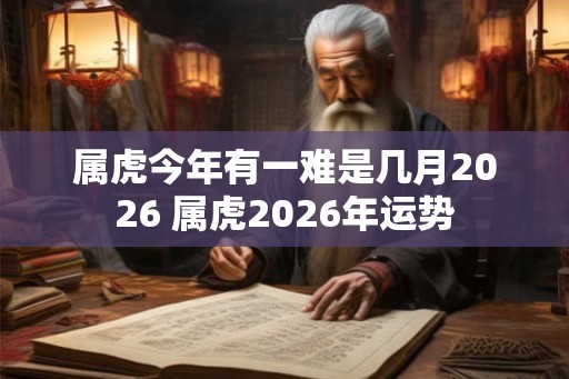 属虎今年有一难是几月2026 属虎2026年运势