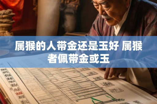属猴的人带金还是玉好 属猴者佩带金或玉