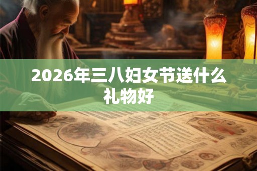 2026年三八妇女节送什么礼物好