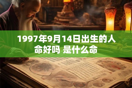 1997年9月14日出生的人命好吗 是什么命 1997年9月14日出生的人命好吗 是什么命