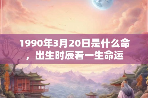 1990年3月20日是什么命，出生时辰看一生命运