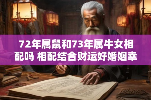 72年属鼠和73年属牛女相配吗 相配结合财运好婚姻幸福