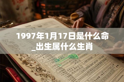 1997年1月17日是什么命_出生属什么生肖