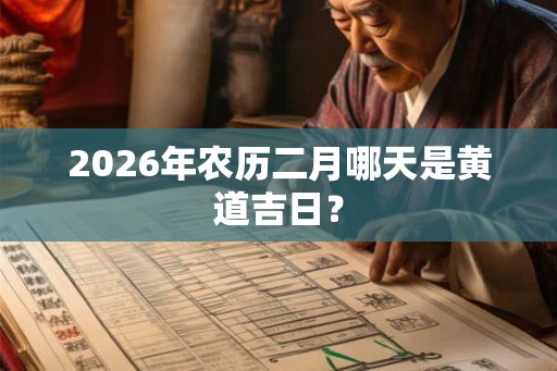 2026年农历二月哪天是黄道吉日？