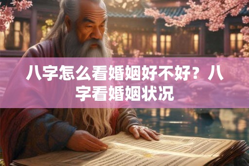 八字怎么看婚姻好不好？八字看婚姻状况