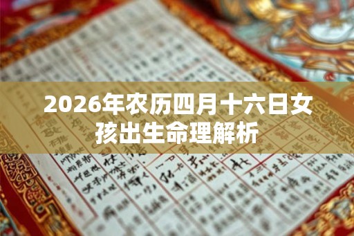 2026年农历四月十六日女孩出生命理解析 2026年农历四月十六日女孩出生命理解析