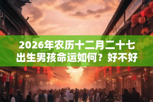 2026年农历十二月二十七出生男孩命运如何？好不好？