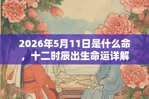 2026年5月11日是什么命,十二时辰出生命运详解 2026年5月11日是什么命,十二时辰出生命运详解