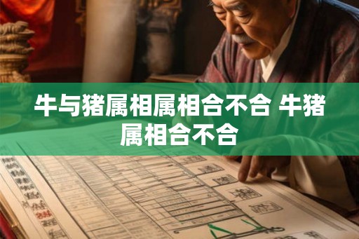 牛与猪属相属相合不合 牛猪属相合不合