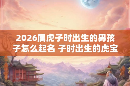 2026属虎子时出生的男孩子怎么起名 子时出生的虎宝宝好不好