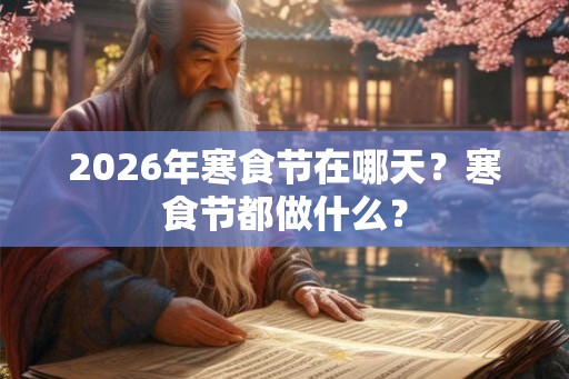2026年寒食节在哪天?寒食节都做什么? 2026年寒食节在哪天?寒食节都做什么?
