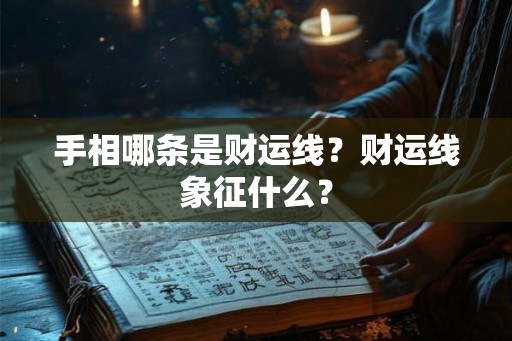 手相哪条是财运线？财运线象征什么？