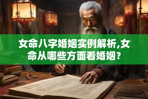 女命八字婚姻实例解析,女命从哪些方面看婚姻？