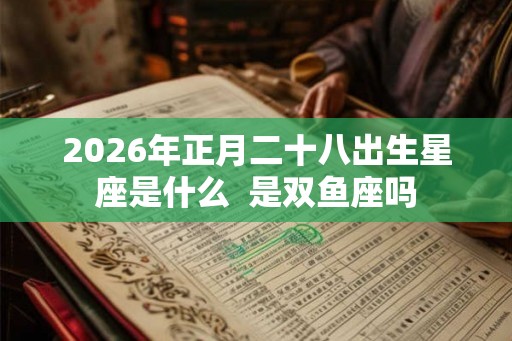 2026年正月二十八出生星座是什么  是双鱼座吗