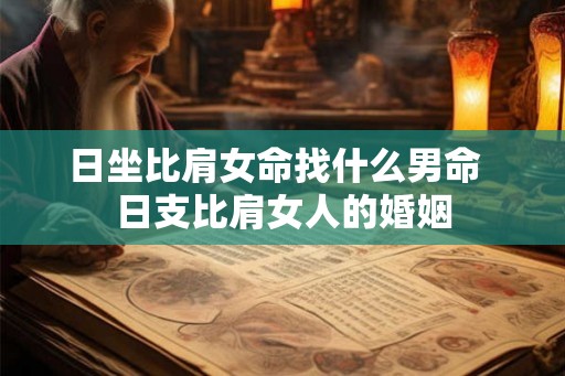 日坐比肩女命找什么男命  日支比肩女人的婚姻